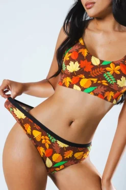 The Acorn Hoard - Fall Leaves Cheeky Underwear