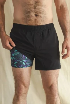 The Anti-Bounce - Black Ball Hammock® 5 Inch Athletic Shorts