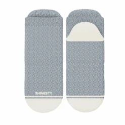 The Asteroid - Blue Marl Heel Hammock™ Ankle Socks