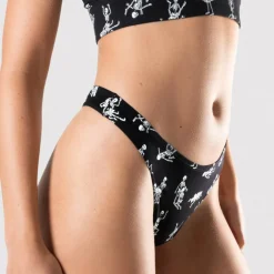 The Bare Back Bones - Glow in the Dark Skeletons MicroModal Thong