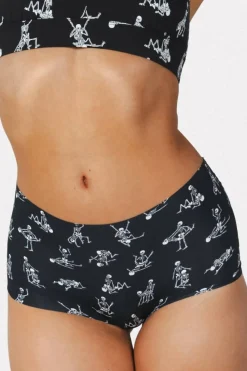 The Bare Back Bones - Halloween Skeletons Women’s Seamless Boyshort