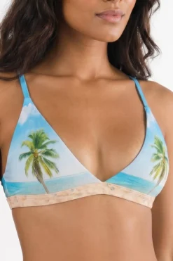 The Beach Please - Palm Tree Boob Hammock™ Triangle Bralette