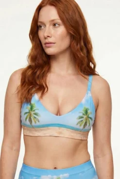 The Beach Please - Palm Tree Boob Hammock™ Plunge Bralette