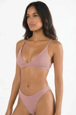 The Bell Pep - Red Chambray Boob Hammock™ Triangle Bralette