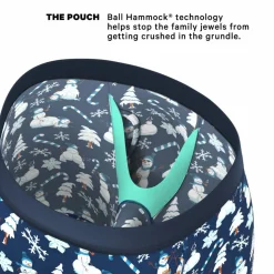 The Big Blizzard - Naughty Snowmen Ball Hammock® Boxer - Long Leg