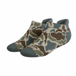 The Blender - Grey Duck Camo Heel Hammock™ Ankle Socks