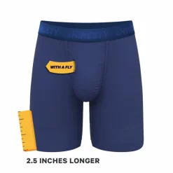 The Bloom Moon - Tonal Navy Ball Hammock® Boxer - Long Leg