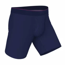 The Blueberry Pie - Red Tip Navy Ball Hammock® Boxer - Long Leg