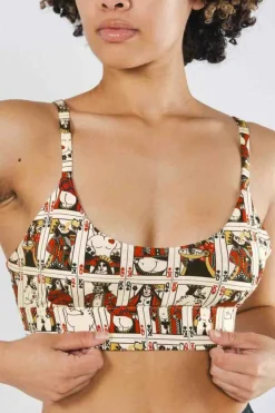 The Bottomless Blackjack - Vintage Playing Cards Boob Hammock™ Scoop Bralette