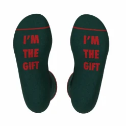The Bow On Top - Ribbon Present Heel Hammock™ Crew Socks
