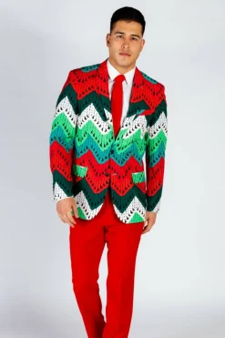 The Dapper Doily - Quilted Print Christmas Suit
