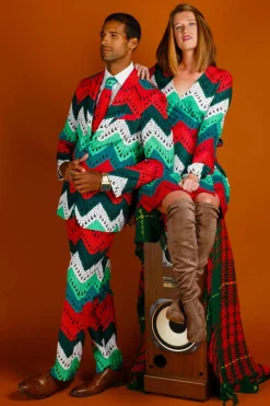 The Dapper Doily - Quilted Print Christmas Suit
