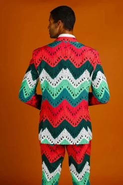 The Dapper Doily - Quilted Print Christmas Suit