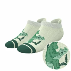 The Does A Bear - Green Toilet Bear Heel Hammock™ Ankle Socks
