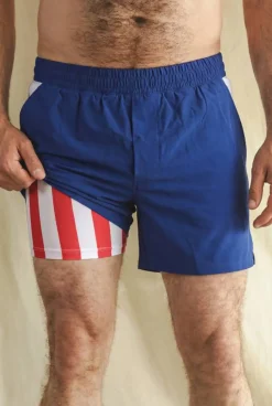 The Double Duty - American Flag Ball Hammock® 5 Inch Athletic Shorts