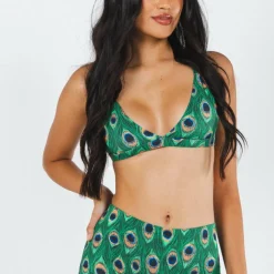 The Fancy Feather - Peacock Boob Hammock® Triangle Bralette