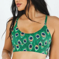 The Fancy Feather - Peacock Boob Hammock® Scoop Bralette