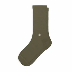 The Fields Of Green - Oil Green Heel Hammock™ Crew Socks