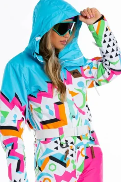 The Geodisiac - Retro Neon Women's One Piece Ski Suit