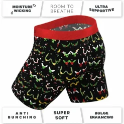 The Goodie Garland - Christmas Tinsel Busts Ball Hammock® Boxer - Long Leg