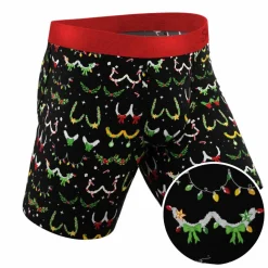 The Goodie Garland - Christmas Tinsel Busts Ball Hammock® Boxer - Long Leg