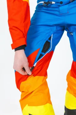 The Groovy Gondola - Orange Retro Swirl One Piece Ski Suit