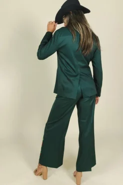 The Holiday Ham - Dark Green Holiday Placement Women's Suit Pants