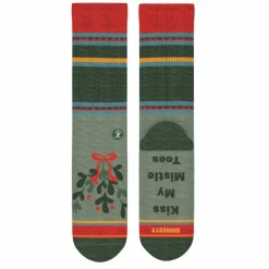The Holiday Smooch - Western Holiday Heel Hammock™ Crew Socks