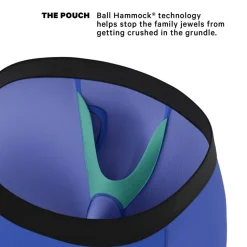 The Jackson - Blue Cowboy Shinesty x Diamond Cross Ranch Ball Hammock® Boxer - Long Leg