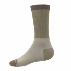 The Khaki - Tan Color Block Heel Hammock™ Crew Socks