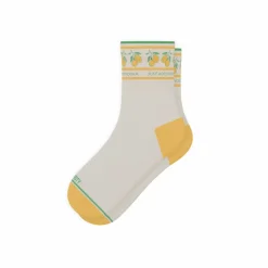 The Lemon Zest - Limoncello Heel Hammock™ Quarter Crew Socks