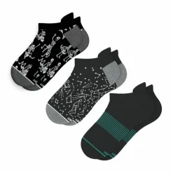 The Mostly Black - Heel Hammock™ Ankle Socks 3 Pack