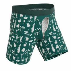 The Mulligan - Green Golf Ball Hammock® Boxer - Long Leg