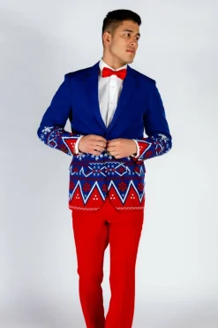 The Nordic Gentleman - Navy Fair Isle Ugly Christmas Suit