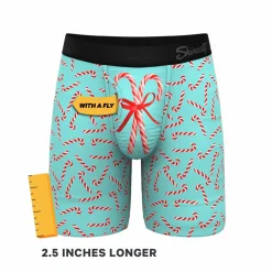 The Peppermint Pimp Canes - Candy Cane Ball Hammock® Boxer - Long Leg