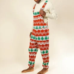 The Red Ryder - Fair Isle Knit Print Pajamaralls®