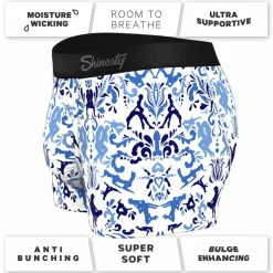 The Risqué Rorschach - Blue Willow Ball Hammock® Pouch Trunks Underwear