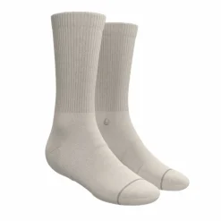 The Sandstorm - Plain Tan Heel Hammock™ Crew Socks