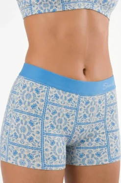 The Santorini - Blue Tile Women’s Boxers