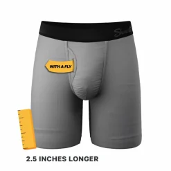 The 50 Shades - Grey Ball Hammock® Boxer - Long Leg
