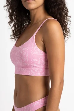The Silk & Saddle - Pink Bandana Boob Hammock™ Scoop Bralette