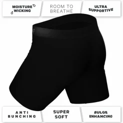 The 5 Solids - Long Leg Ball Hammock® Pouch Underwear With Fly 5 Pack