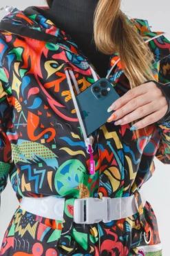 The Stairway to Heaven - Trippy Curved Fit Women's One Piece Ski Suit