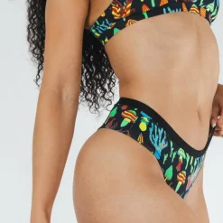 The Super Shroom - Neon Mushrooms Cheeky Underwear