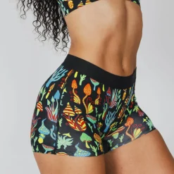 The Super Shroom - Neon Mushrooms Women’s Boxers