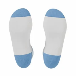The Tickler - Powder Blue Stripe Heel Hammock™ Quarter Crew Socks