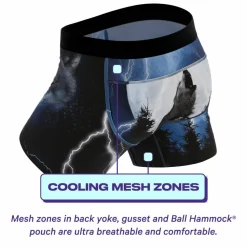 The Truck Stop Classic - Gas Station Wolf paradICE™ Cooling Ball Hammock® Underwear
